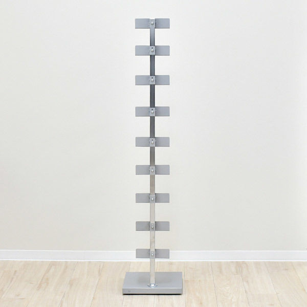 Tsum Dock ブックタワー 8段 シルバー ハイタイプ 足立製作所 足立製作所 Tsum dock ブックタワー【隠しキャスター付・ハイ