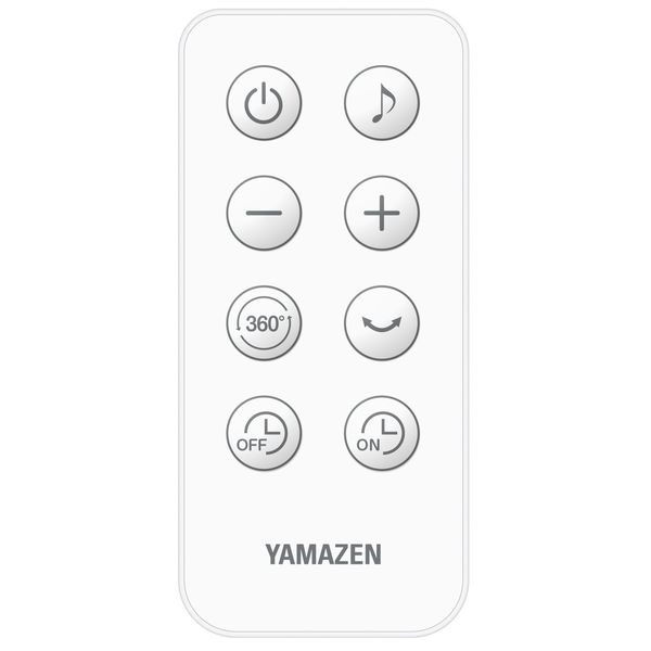 YAMAZEN 20cm DCサーキュレーター 360度首振り リモコン お手入れ簡単