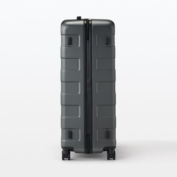 【難あり】無印良品シャンパンカラー　ハードシェル 大型キャリーカート104L 難あり】無印良品シャンパンカラー ハードシェル 大型キャリー