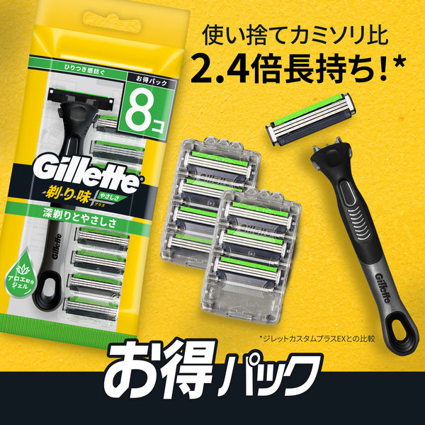 ジレット（Gillette） 剃り味プラス やさしさ 髭剃り カミソリ 男性