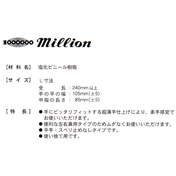 共和 プラスチックグローブ No.380 パウダーフリー Sサイズ LH-380-S 1