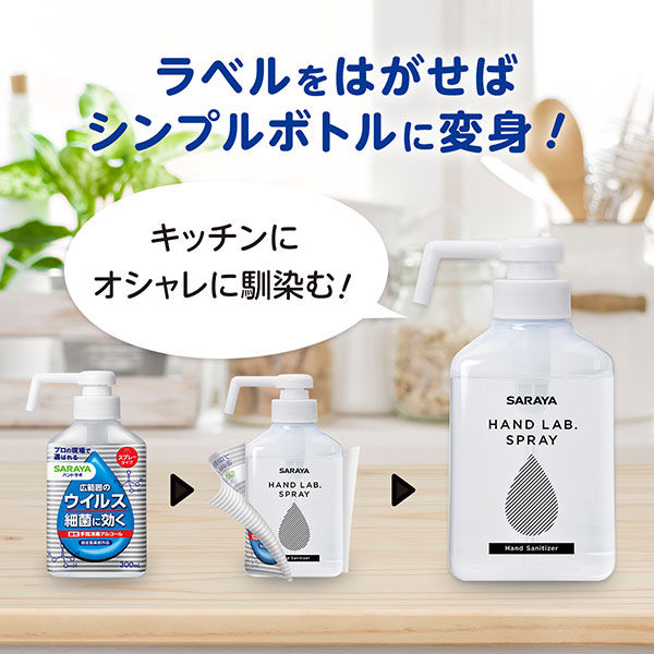 ハンドラボ 手指消毒 スプレーVH 300mL 1本 サラヤ - アスクル