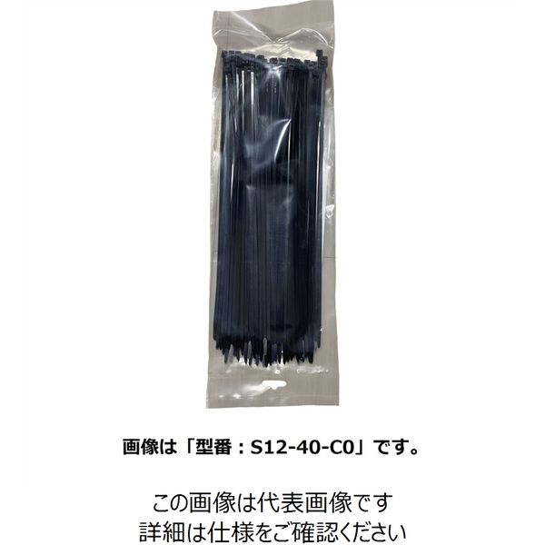 パンドウイット ナイロン結束バンド 耐候性黒 (100本入) □▽814-6501