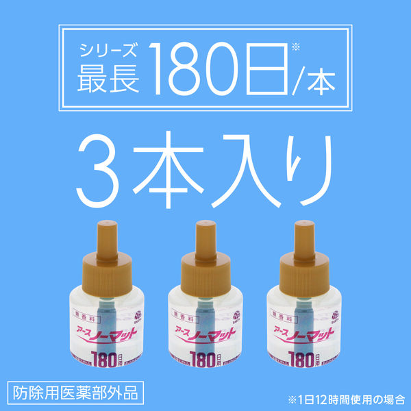 アースノーマット コンセント式蚊取り器 取替えボトル180日用 無香料 1 