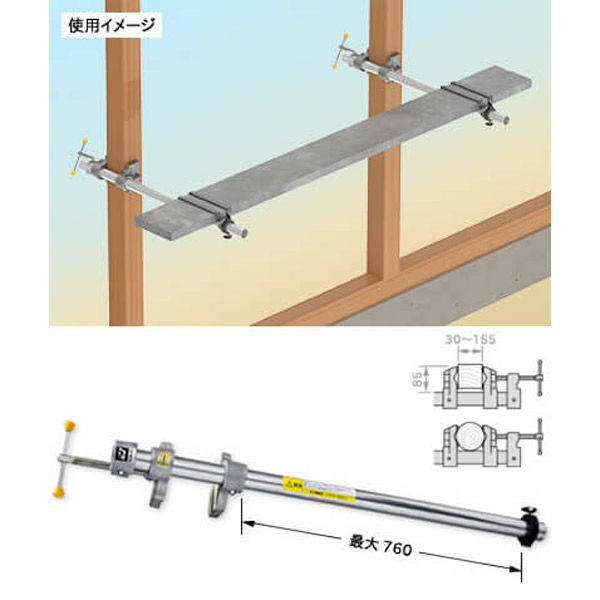 安全足場台　B型 HB 1セット(2個入) 伊藤製作所（直送品）