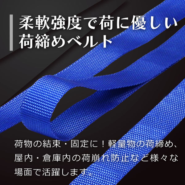 フリーク FREAK 荷締めベルト青 エンドレス50kg 幅25mm×長さ2m 1