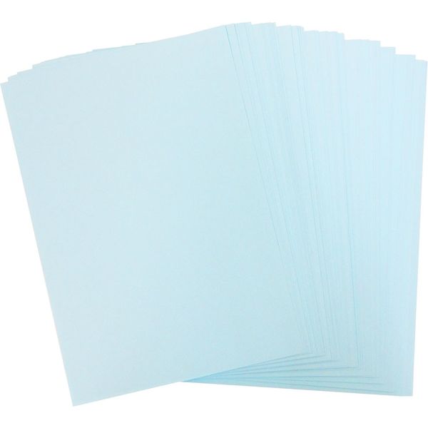 ニッケン文具 PPCカラー用紙 A4 100枚 ブルー NKK-3 1セット(5冊