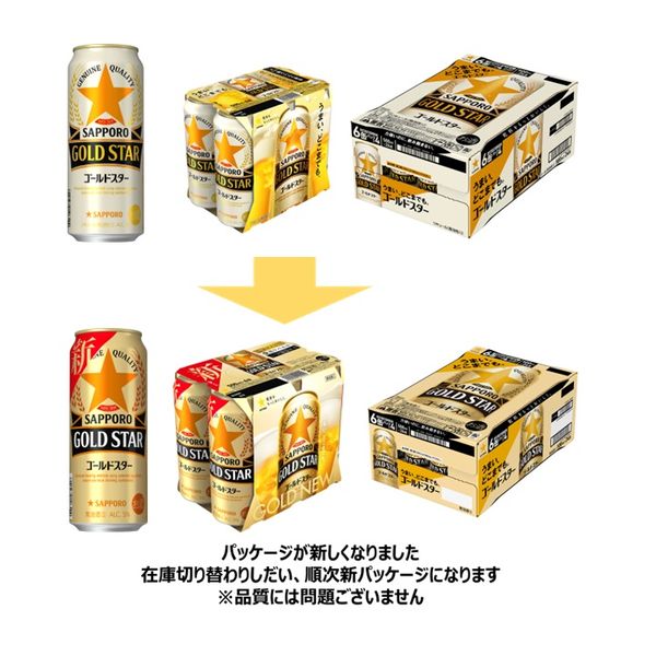 第3のビール 新ジャンル GOLDSTAR (ゴールドスター) 500ml 1ケース(24本) - アスクル