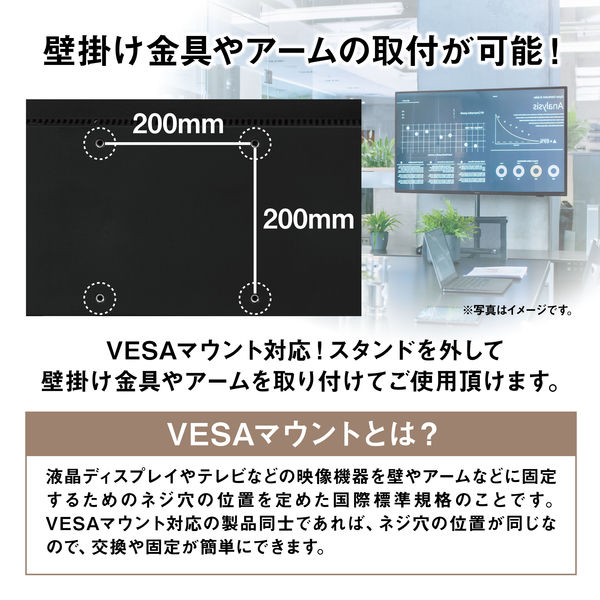 アイリスオーヤマ 大型液晶ディスプレイ 4K画質 50インチ ILD-B50UHDS-B 1台（直送品）