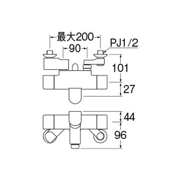 SANEI サーモシャワー混合栓(自閉式) SK1816-13 1個(直送品 SANEI サーモシャワー混合栓(自閉式) SK1816-13 1個(直送品