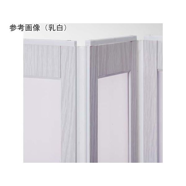 パネルパーテーション 窓なし スタンド付 色：ホワイトウッド アズワン