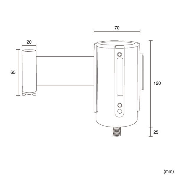 友屋 SUS用交換ヘッドのみ ブラック/レッド 62050RED 1ケース(1個)（直送品）