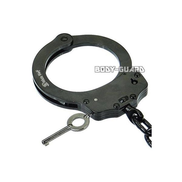 エスエスボディーガード 高強度手錠 ダブルロック ブラック 0211B 1個