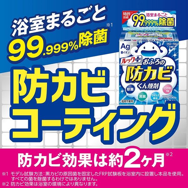 ルック おふろの防カビくん煙剤 消臭ミントの香り ライオン - アスクル