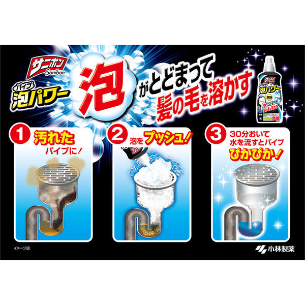サニボン泡パワー 排水パイプのつまりや悪臭をスッキリ解消