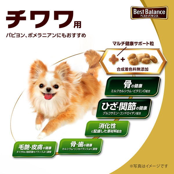 ベストバランス ドッグフード カリカリ仕立て 成犬 チワワ用 1.8kg（450g×4袋入）国産 3袋 ユニ・チャーム - アスクル