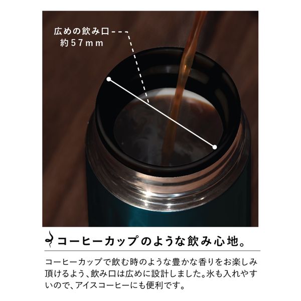 水筒 コロンビア ブラウン 420ml 直飲み カフア コーヒー ボトル QAHWA 1本 スクリュータイプ シービージャパン