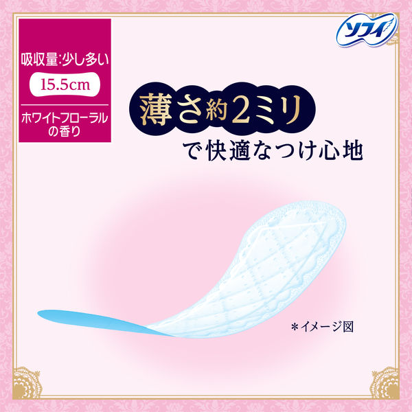 パンティライナー 香り付き 少し多い用 羽なし 15.5cm ソフィ Kiyora