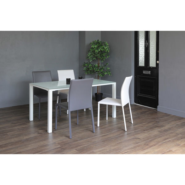 軒先渡し】あずま工芸 スタッキングチェア ホワイト TDC-5021 1セット