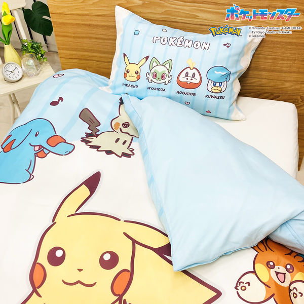 ポケモン　シングル　ピカチュウ　布団カバー　シーツ　枕カバー　ジェラピケ ポケモン シングル ピカチュウ 布団カバー シーツ 枕カバー