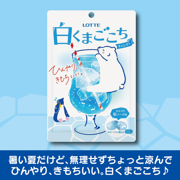 キャンディー♪ キャンディ 個包装 白くまごこちキャンディ 60g 約16粒入 1