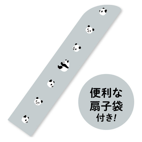新日本カレンダー 新日本 扇子 パンダ 690 1本（直送品） - アスクル