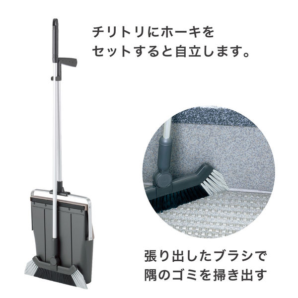 地球とちりとり テラモト ほうきちりとりセット ほうき1本柄プロ用30cm ちりとり
