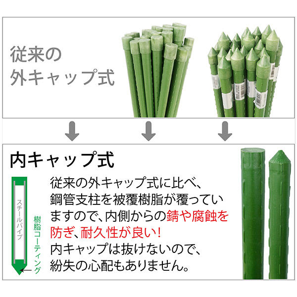 ジェイワークスプランニング 園芸支柱11mm×120cm 50本セット JSB-11