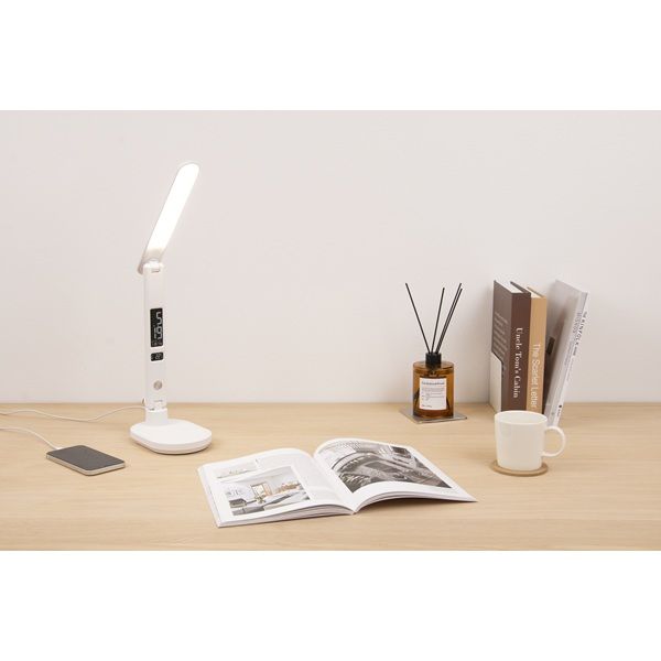 電響社 ゼピール LEDスタンドライト(液晶表示付) ZLTー20BーW 1台