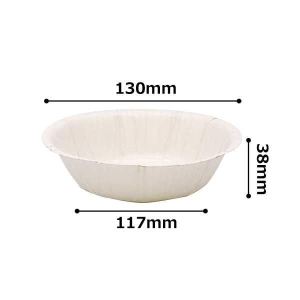 トーシン 耐油・耐水・電子レンジ対応 ペーパーボウル 約13cm 1セット