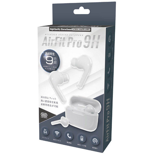 HAC ワイヤレスステレオイヤフォンエアーフィットプロ9H HAC-4687 1台