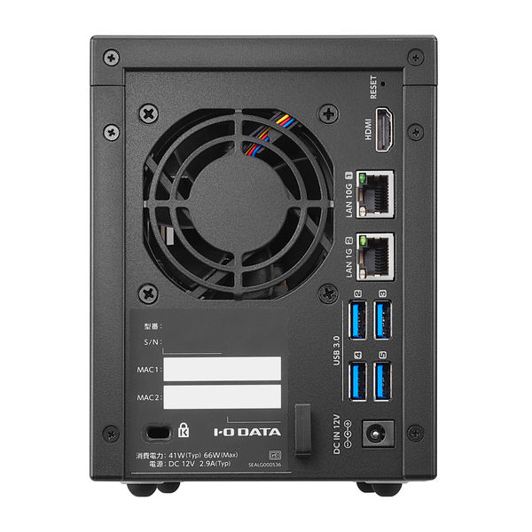 【美品】Drobo 5N 20TB(4,6TB×2) 超大容量NAS HDD付 2ドライブ法人向けNAS LAN DISK(HDL2-Z25WATBシリーズ) HDL2