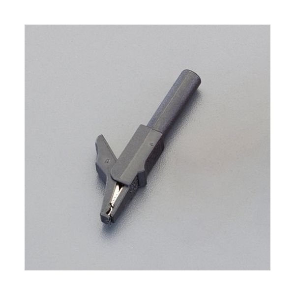 【時間指定不可】 エスコ ワニ口クリップ(黒) EA707NC-51 1セット(10個)（直送品 コレクション