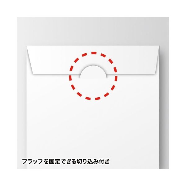 サンワサプライ CD／DVDペーパーケースホワイト100枚 FCD