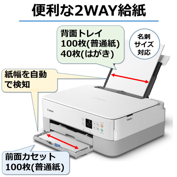 キヤノン インクジェット複合機 TS5430 WHITE PIXUSTS5430WH 1台 