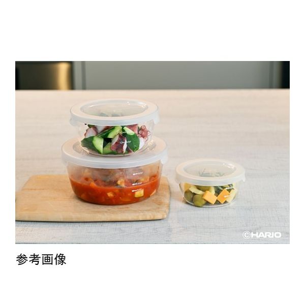 HARIO 耐熱ガラス製保存容器・丸1200 1ケース(24個) MST-120-TW 68-5182-33(直送品) HARIO 耐熱ガラス製保存容器・丸1200 1ケース(24個) MST-120-TW 68-5182-33(直送品)