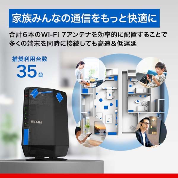 バッファロー 無線LAN親機11be/ax/ac/n/a/g/b 5764+688Mbps