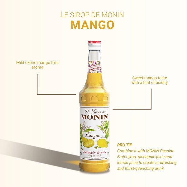 業務用 割り材 モナン マンゴー・シロップ 700ml 1ケース(6本) MONIN