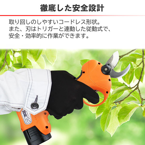 ニシガキ工業 太丸剪定25 バッテリー・充電器付 N-770 1セット（直送品