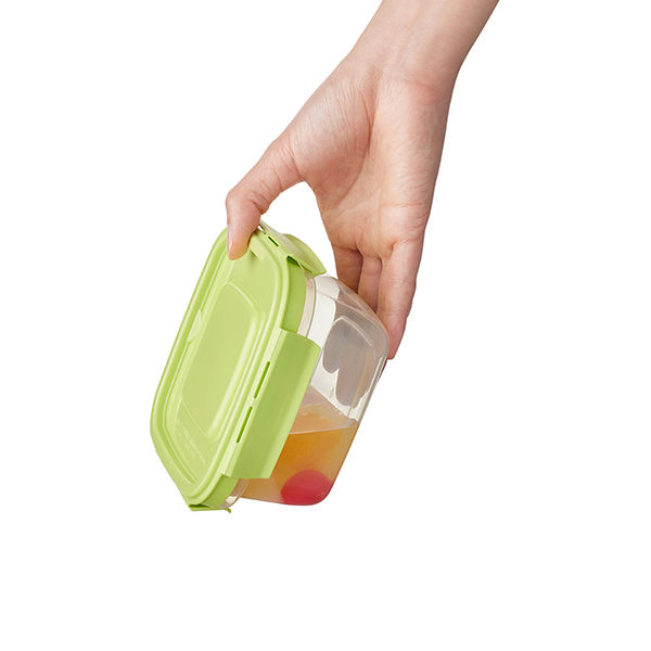 エビス 保存容器 480ml パックスタッフ ジャストロック Mサイズ 正方形