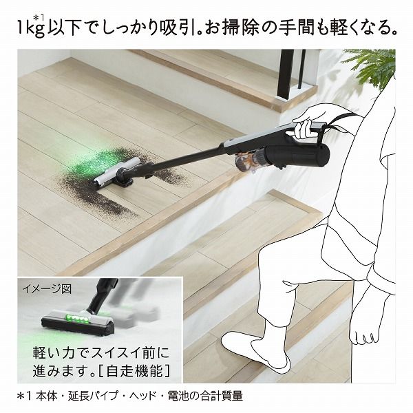 日立 掃除機 スティッククリーナー サイクロン式 コードレス 軽量0.97
