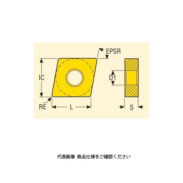 セコ・ツールズ・ジャパン 旋削 外径用チップ CNMG160608ーM1:883 CNMG160608-M1883 1セット(10個)（直送品） -  アスクル