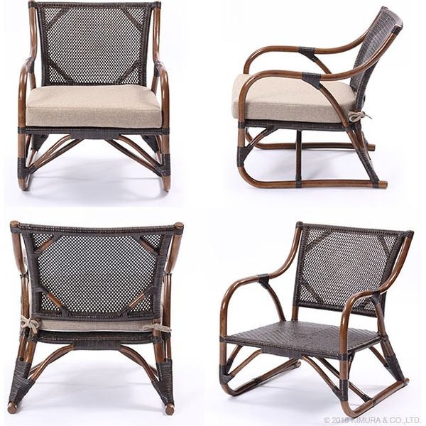 新品　サンフラワーラタン　パーソナルチェア C201KA ブラウン キムラ 新品 サンフラワーラタン パーソナルチェア C201KA ブラウン キムラ