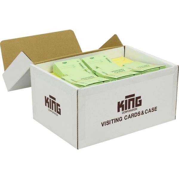 同梱 専用ページ キングコーポレーション A4判名刺 イエロー 薄口 10面付 1箱(500
