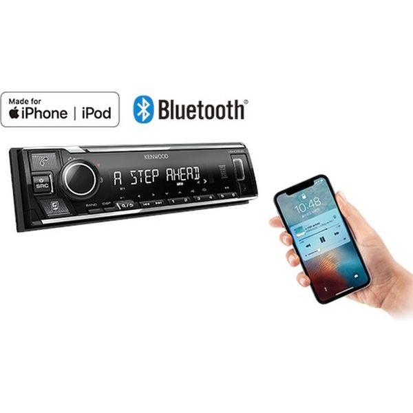 KENWOOD USB/iPod/Bluetooth（R）レシーバーMP3/WMA/AAC/WAV