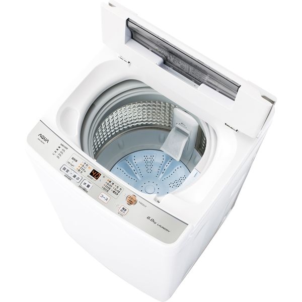 AQUA　アクア　全自動洗濯機　6.0kg　AQW-S60J（W）　1台