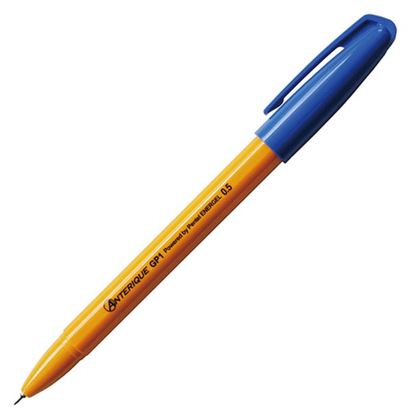 アンテリック ゲルインクボールペン 0.5mm オレンジ軸 青 GP1-5B