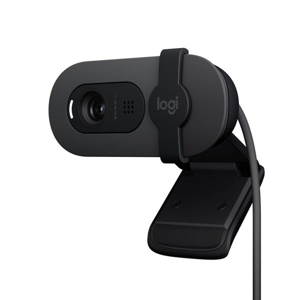 ロジクール WEBカメラ フルHD 1080p マイク内蔵 プライバシーシャッター付き BRIO 105 BRIO105GR 1台
