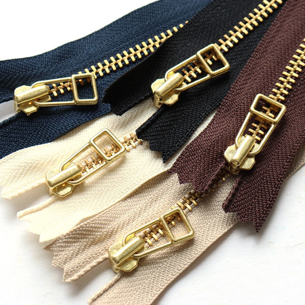 YKK Y.K.K 金属ファスナー 20cm 生成 4LFG20-801 1セット(5本入