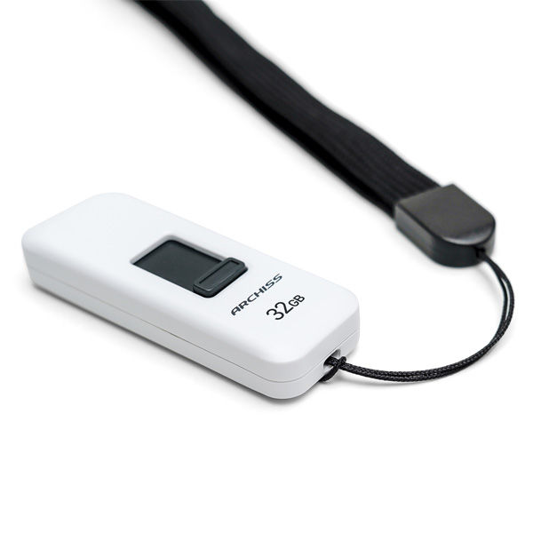 ARCHISS USB2.0 32GB スライド式 ホワイト AS-032GU2-PSW 1個